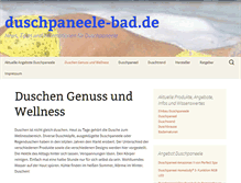 Tablet Screenshot of duschpaneele-bad.de